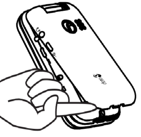 Étape 1 : Ôtez le cache avec l'ongle et sortez le support.